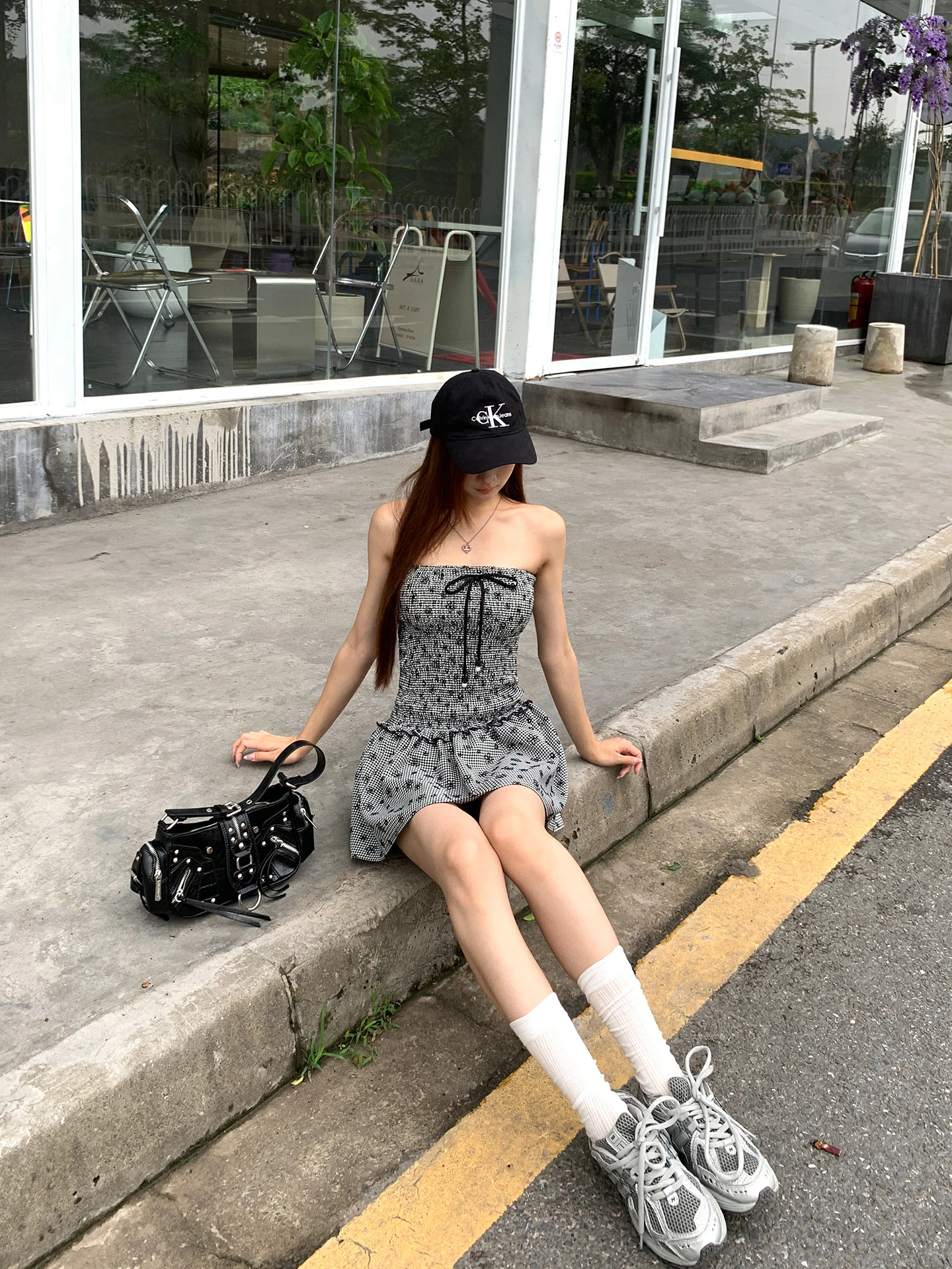 فستان نسائي بدون أكمام بقصة ضيقة وخصر مرتفع على شكل حرف H من ألياف البوليستر، تصميم جديد لصيف 2023، نمط G، مناسب للعمل وبسيط #1