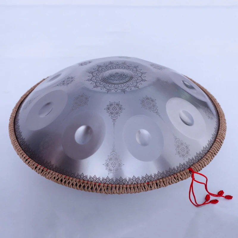 

Mandala Handpan Drum 9 Notes Adult Tambourines 10 Tone Steel Hand Drum with Mallets Yoga Meditation Drums Percussion Instruments