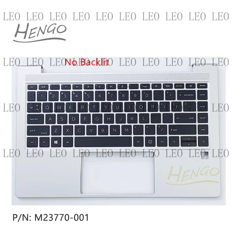 SS  New M23770-001 For HP Probook 440 G8 445 G8 Palmrest + Backlit US Keyboard SLV