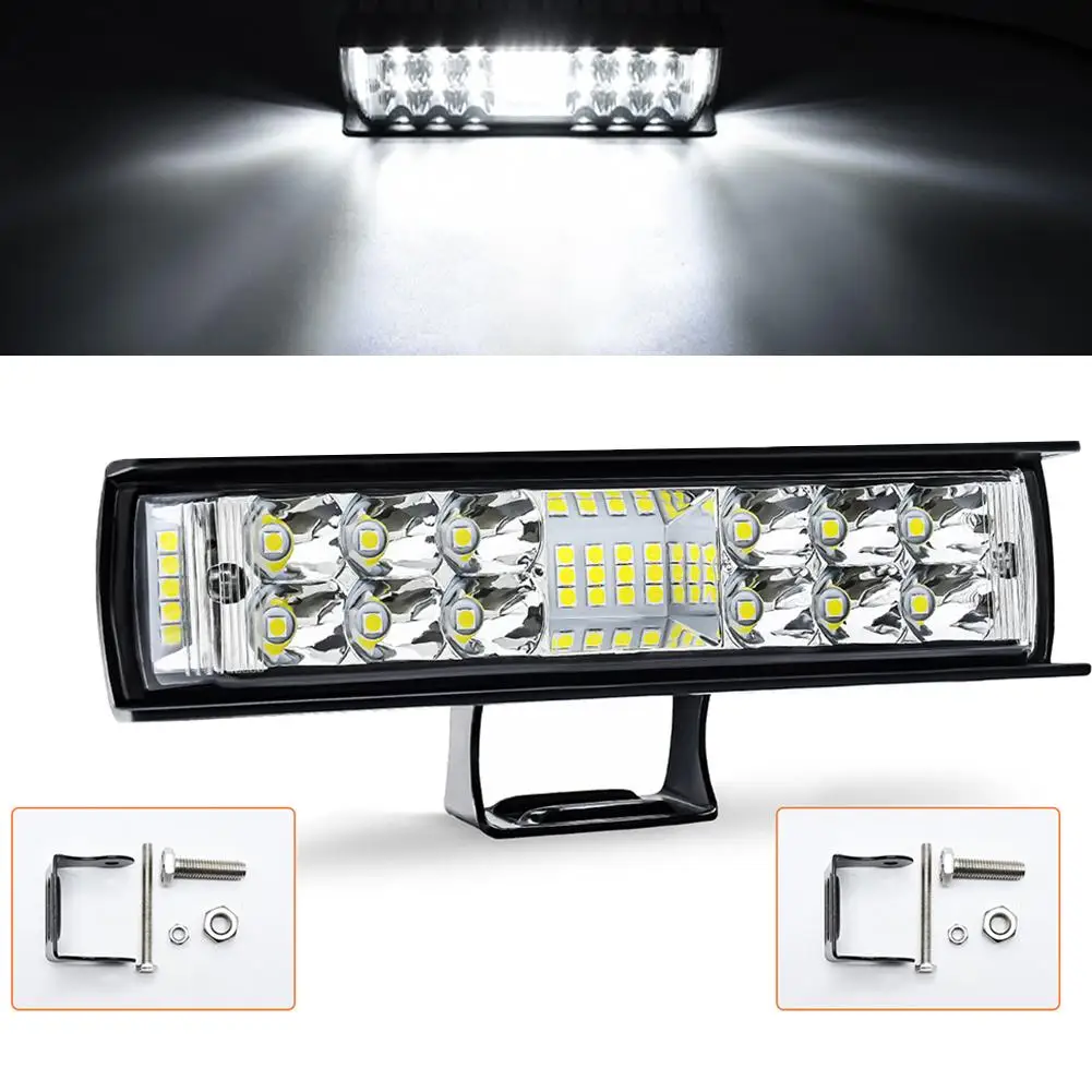 1 шт./2 шт. 6-дюймовая светодиодная фара 60 Вт 6000 лм k, трехсторонняя фонарь со светоизлучающими элементами, водонепроницаемый Передний фонарь Ip68