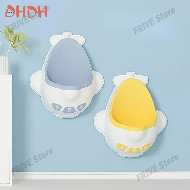 Boys Wall Mounted Urinal Free Standing Bathroom Hanging Potty Airplane Toilet Training Urinal Suitable for Toddler Training