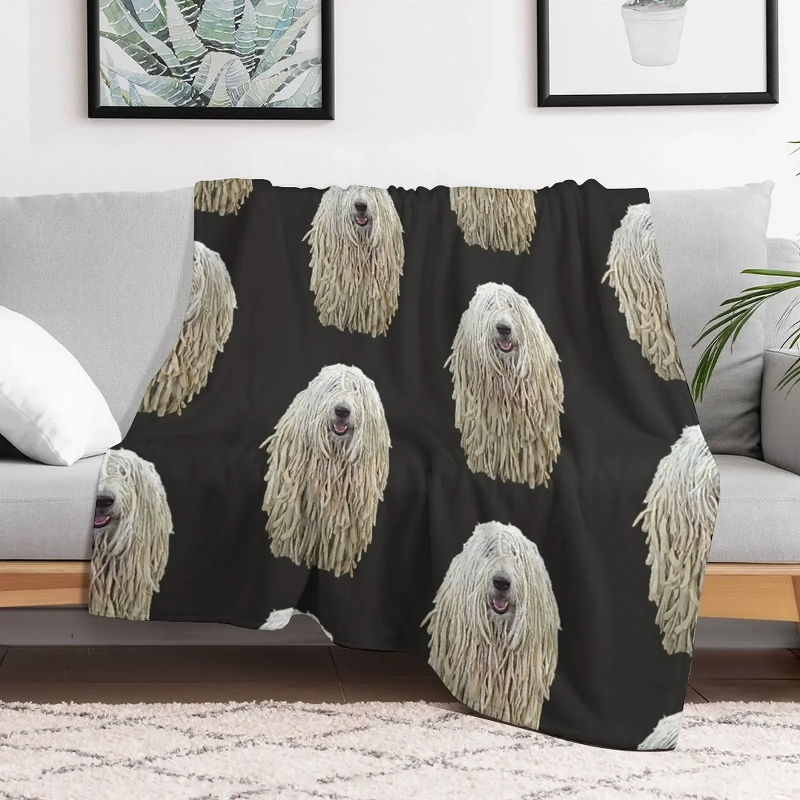 Komondor Dog Dreadlocks Throw Blanket Large Decorative Sofas Luxury Throw Cute Blankets