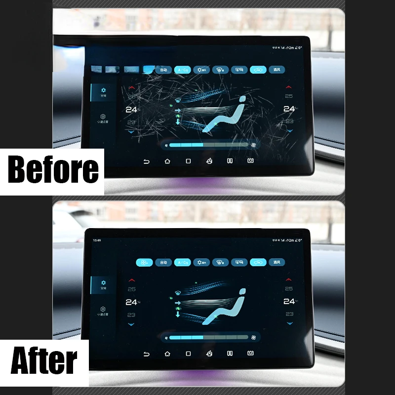 For BYD Atto 3 Yuan Plus 2022 2023 Car Interior Center console Transparent TPU Protective film Anti-scratc film Accessories