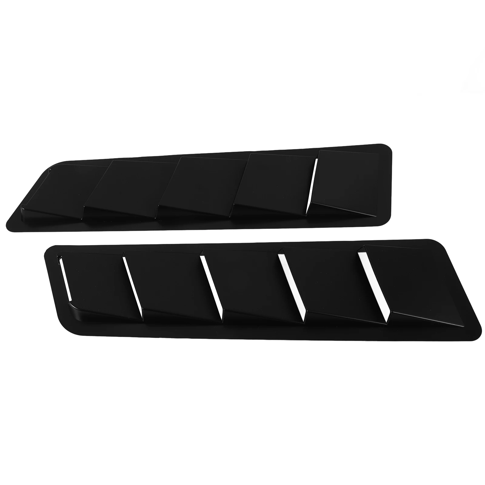 

2pcs Car Engine Hood Covers Durable Abs Material Easy Installation Heat Dissipation Automotive Exterior Accessories Bonnet Cover