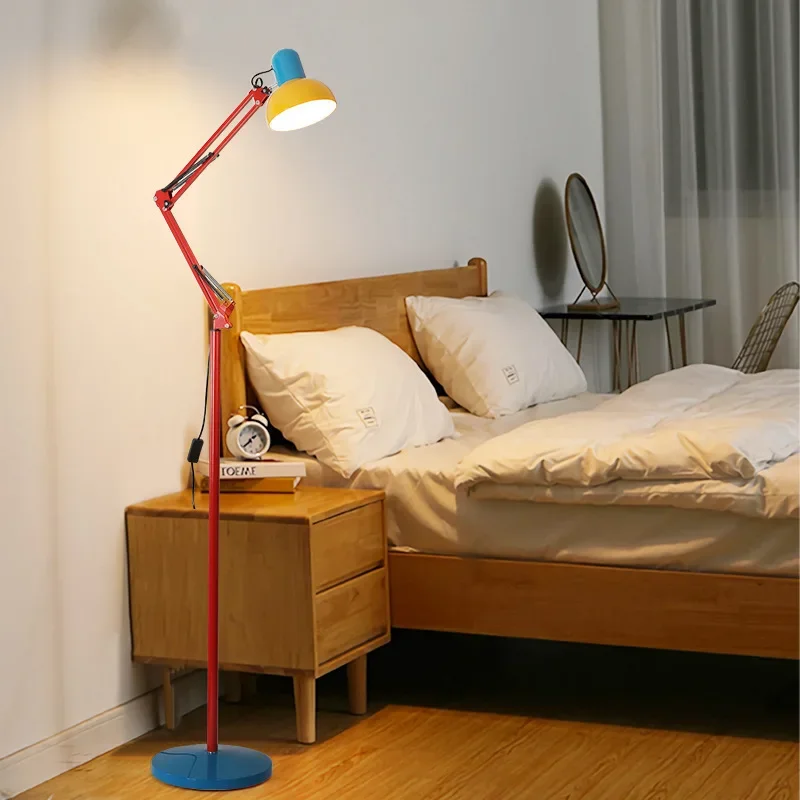 Upgrade Floor Lamp Mechanical Deco rative Floor Lamp for  Chambres Decor Home Interior Color Long Arm Telescopic Floor Lamp