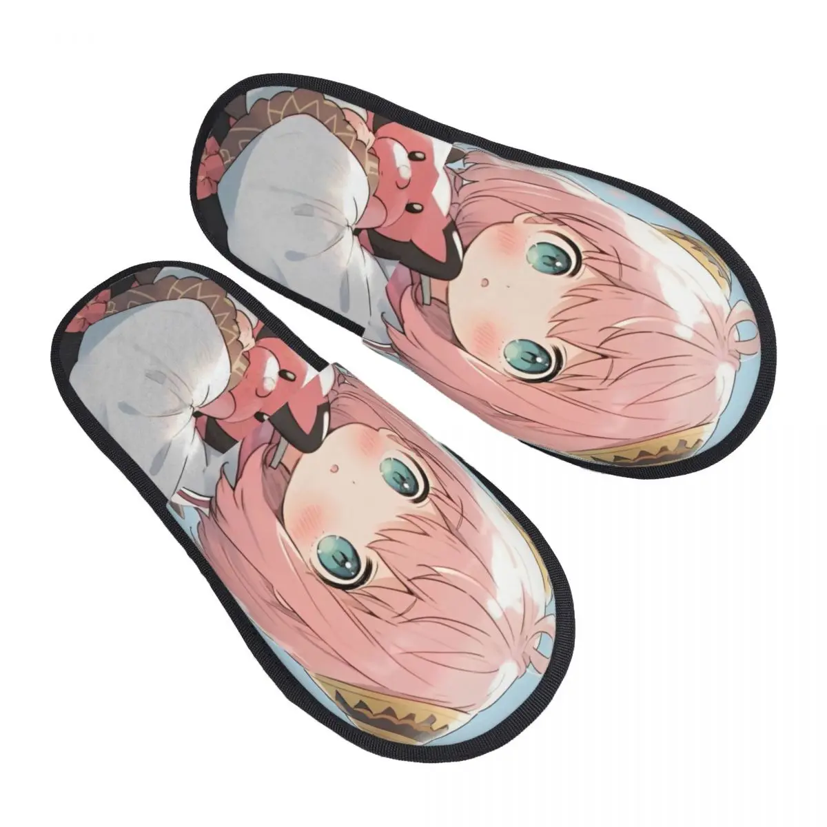 Spy X Family Kawaii Anya House Slippers Anti Slip Cartoon Anime Soft Memory Foam Slides Bedroom