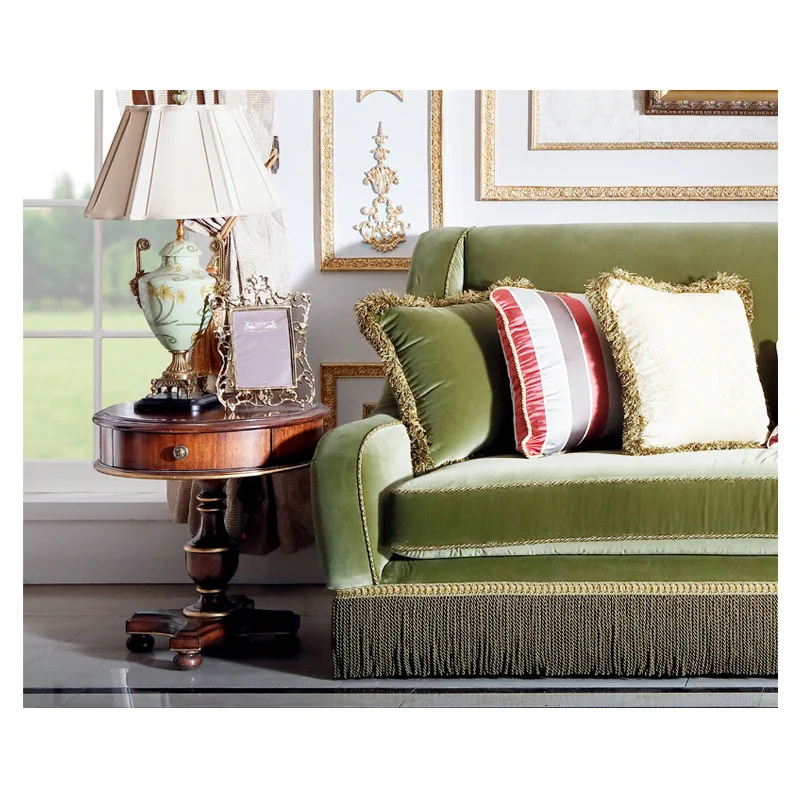 Windsor Castle round lamp table European corner table coffee table living room sofa side table