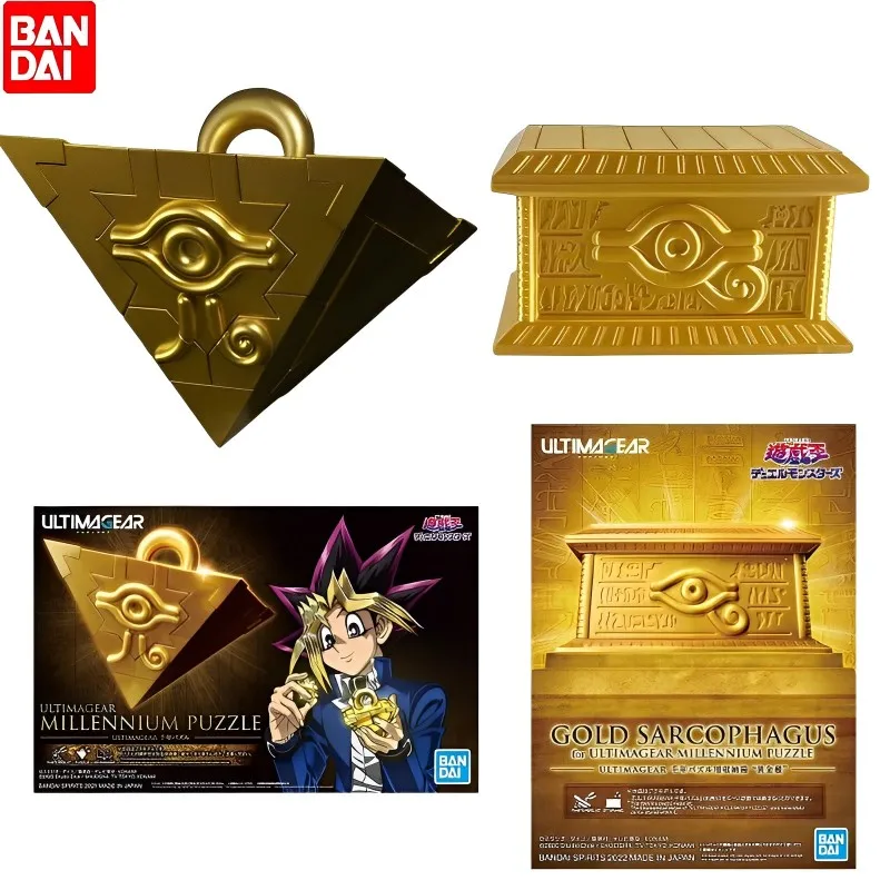 

In Stock Bandai Original Duel Monsters Yu-gi-oh! Ultimagear Ua Puzzle Gold Sarcophagus Anime Action Figure Model For Adult Gift