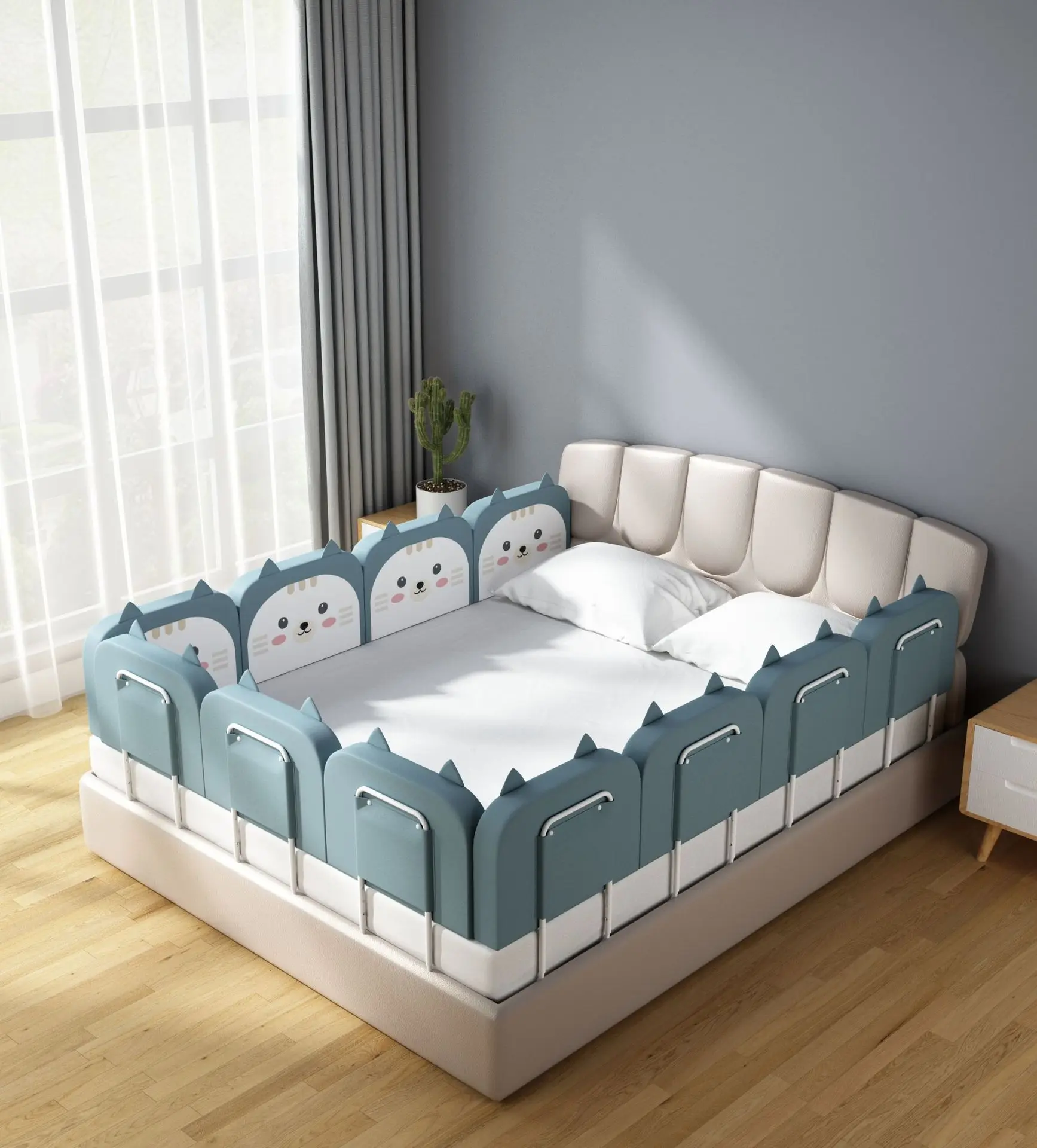 Barrera protectora para cama de bebé, 57cm, 1 Uds., barandilla para valla para cama de bebé, protección para cama de niños, protector de riel para cama para chico (2,2,5 pulgadas)