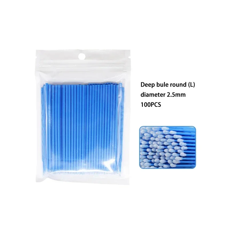 100Pcs Disposable Cotton Swab Eyelash Extension Tools Mascara Applicator Brush Lashes Extension Makeup Applicator Remove Tool