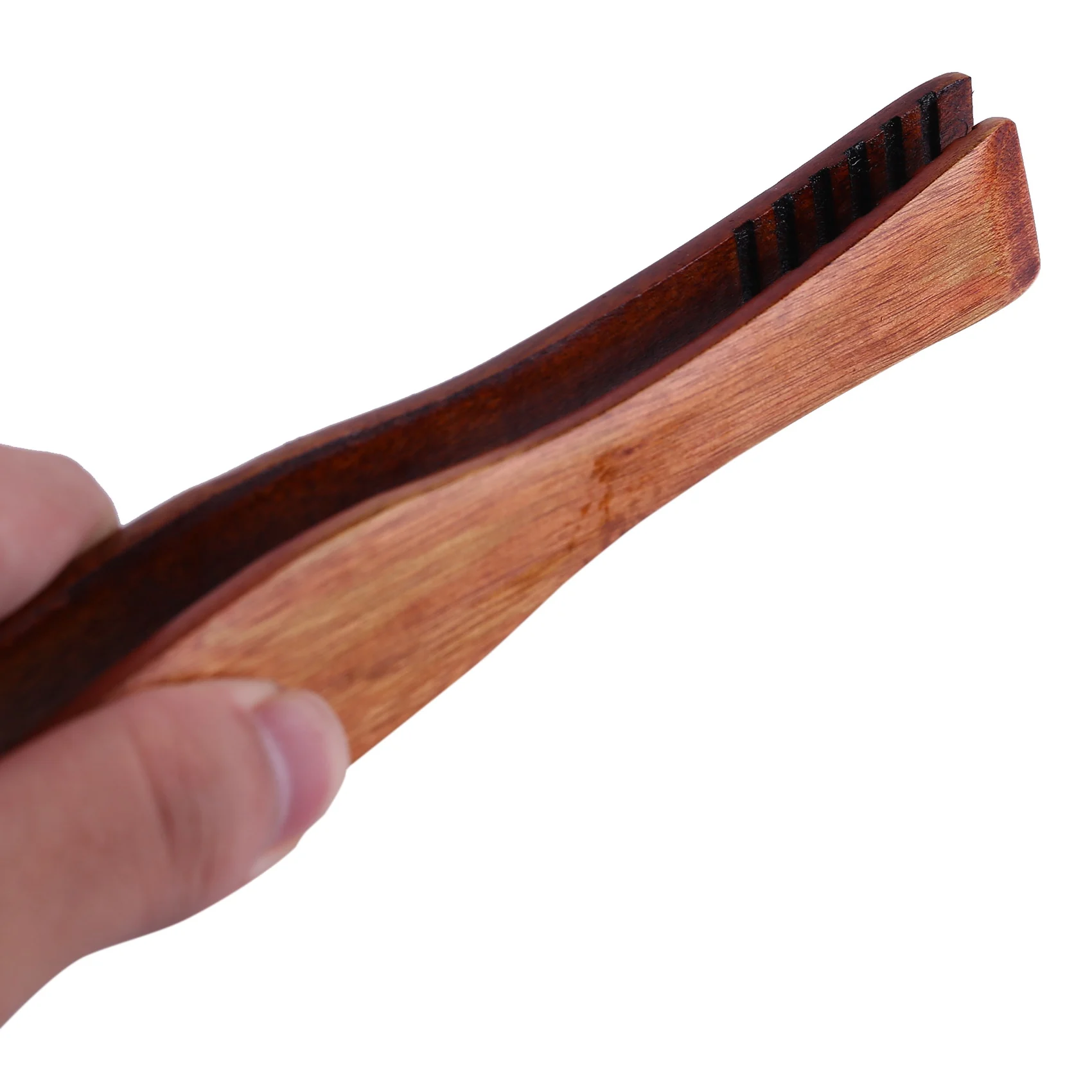 

Y50A-BBQ Tools 26.5Cm Wooden Health And Environmental Protection Grilled Food Clip With Teak Wood Spoon Long Handle Spoon