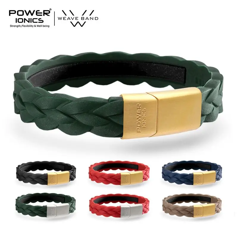 POWER IONICS Original Antistatic Sports Bracelet, Couple Fashion Gold Plated Bracelet