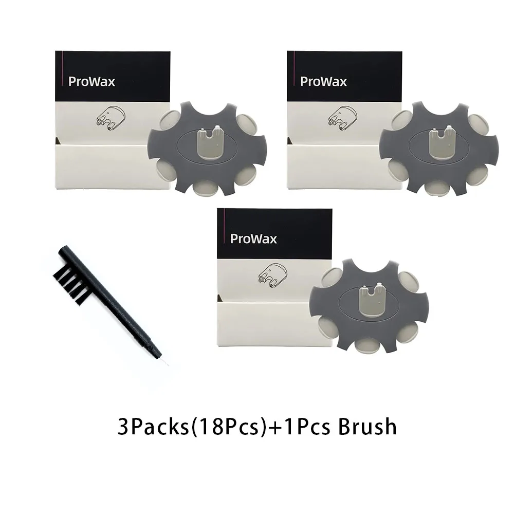 3pakcs Hearing Aids Amplifier Wax Guards Filter ProWax for Oticon RITEC RIC 2-mm Disposable Wax Guard with Cleaning Brush