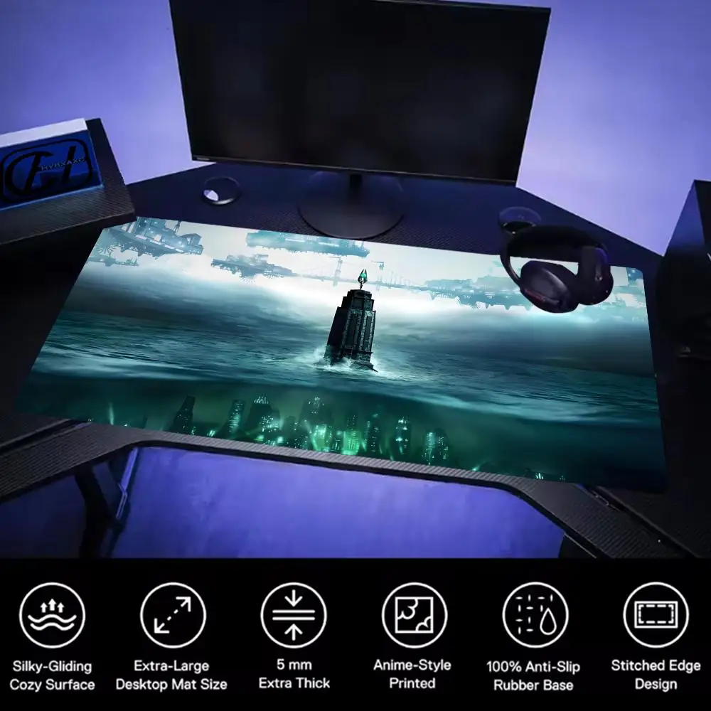 Mouse Pad Mouse Pad Desk Mouse Pad Cute HD Desk Pad Extended Gaming Keyboard Bios-hock Mats Large XXL Gamer Mousepad 90x40