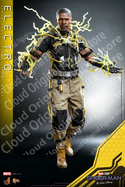 Em estoque 100% original hottoys mms644 1/6 homem soldado eletro clássico quadrinhos super vilão conjunto completo 12 Polegada figura de ação corpo