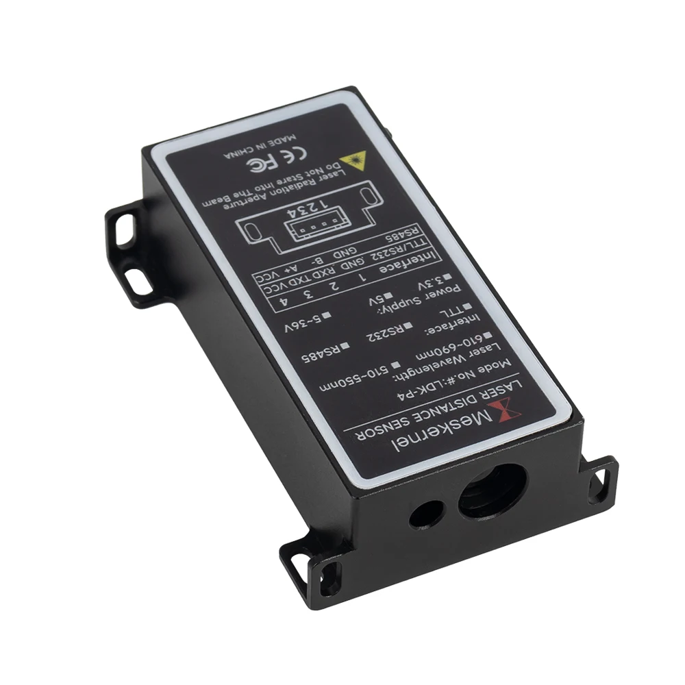 Precision Industrial Laser Distance Measuring Module 60m RS232 RS485 UART 4-20mA Analog Output Liar Laser Distance Sensor