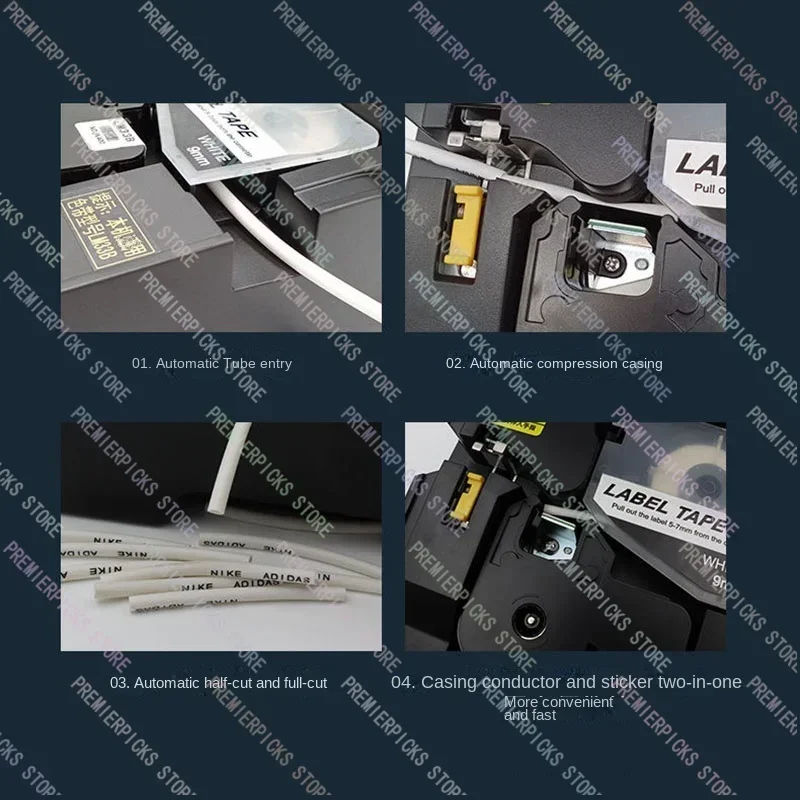 LK-320p Cable ID Printer+Can Connect PC Electronic Lettering Machine PVC Tube Printer Wire Mark  Line mark printer