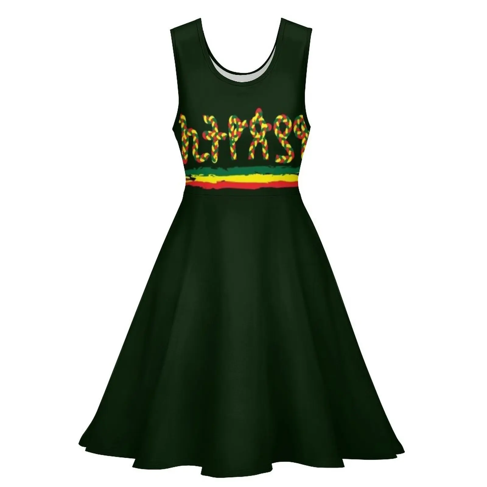 Ethiopian, Amharic ?????? Sleeveless Dress Dress woman Dress women luxury dresses