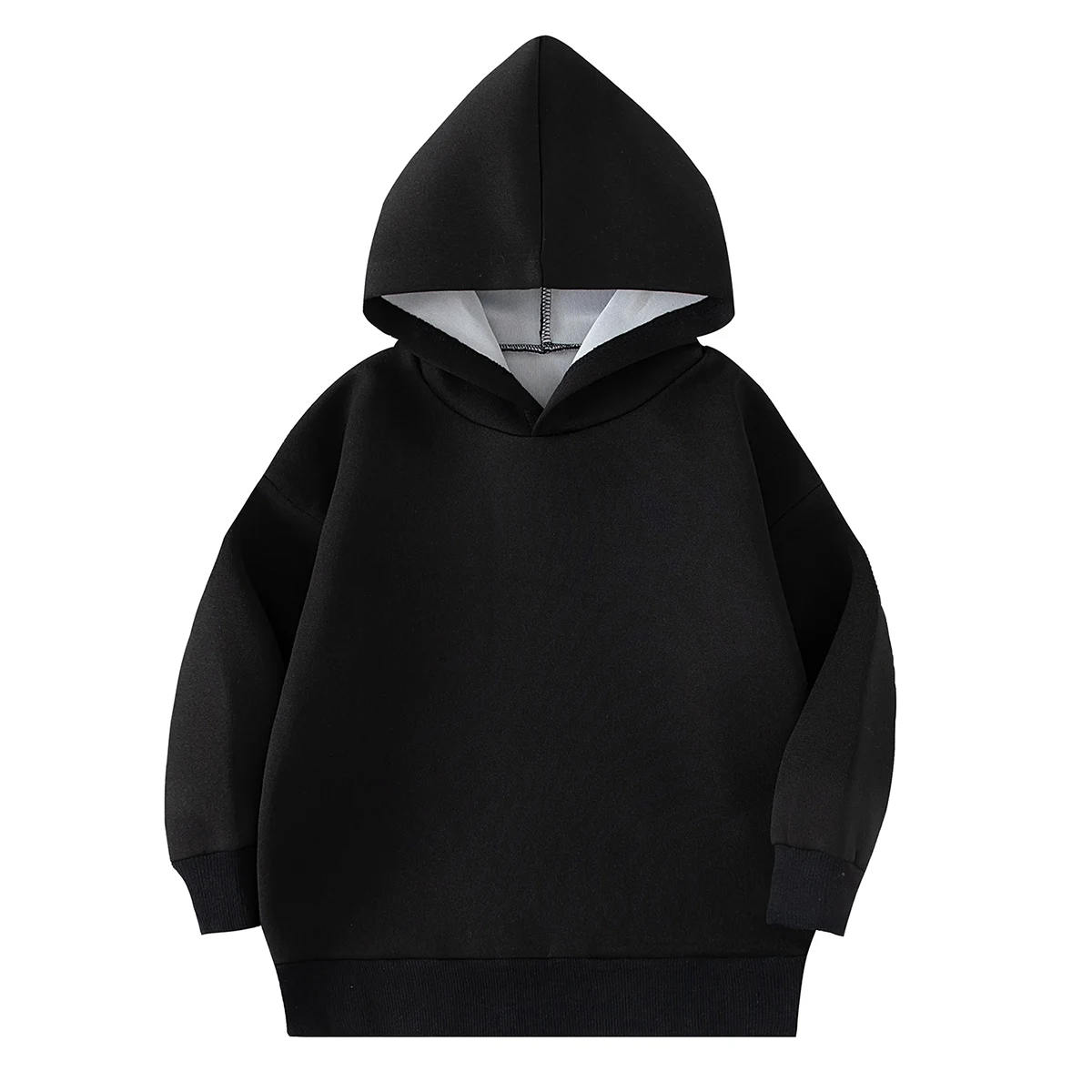 Children's Spring and Autumn Solid Color Hoodie for Boys and Girls Casual Sports with Hat Top Comfortable Outdoor Windproof Coat