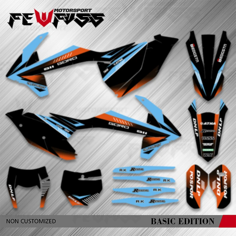 

Fewfuss для KTM SX SXF 2016 2017 2018 EXC XCW 2017-2019 мотоциклетная графика, фоны, наклейки, наборы наклеек, номер, имя, заказ