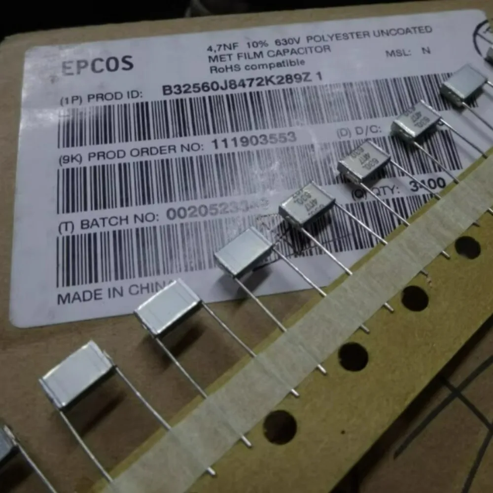 

20PCS EPCOS 0.0047uf/630v 4.7nf 4700pf 4n7 472 Brand new 7.5mm Thousand Layer Cake Capacitor
