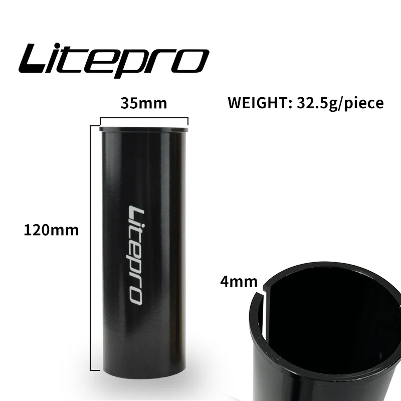 Litepro Folding Bicycle 33.9mm Seatpost Aluminum Alloy Protector Bushing Seat Tube Protective Sleeve Shim For Dahon Bike