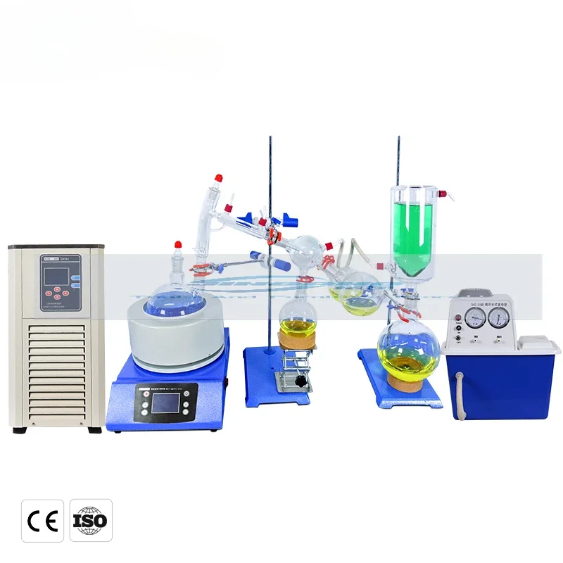 Glass Lab Equipment Vacuum Distillation System Short Path Distillation Kit 2l 5l 10l 20l Short Path Distillation