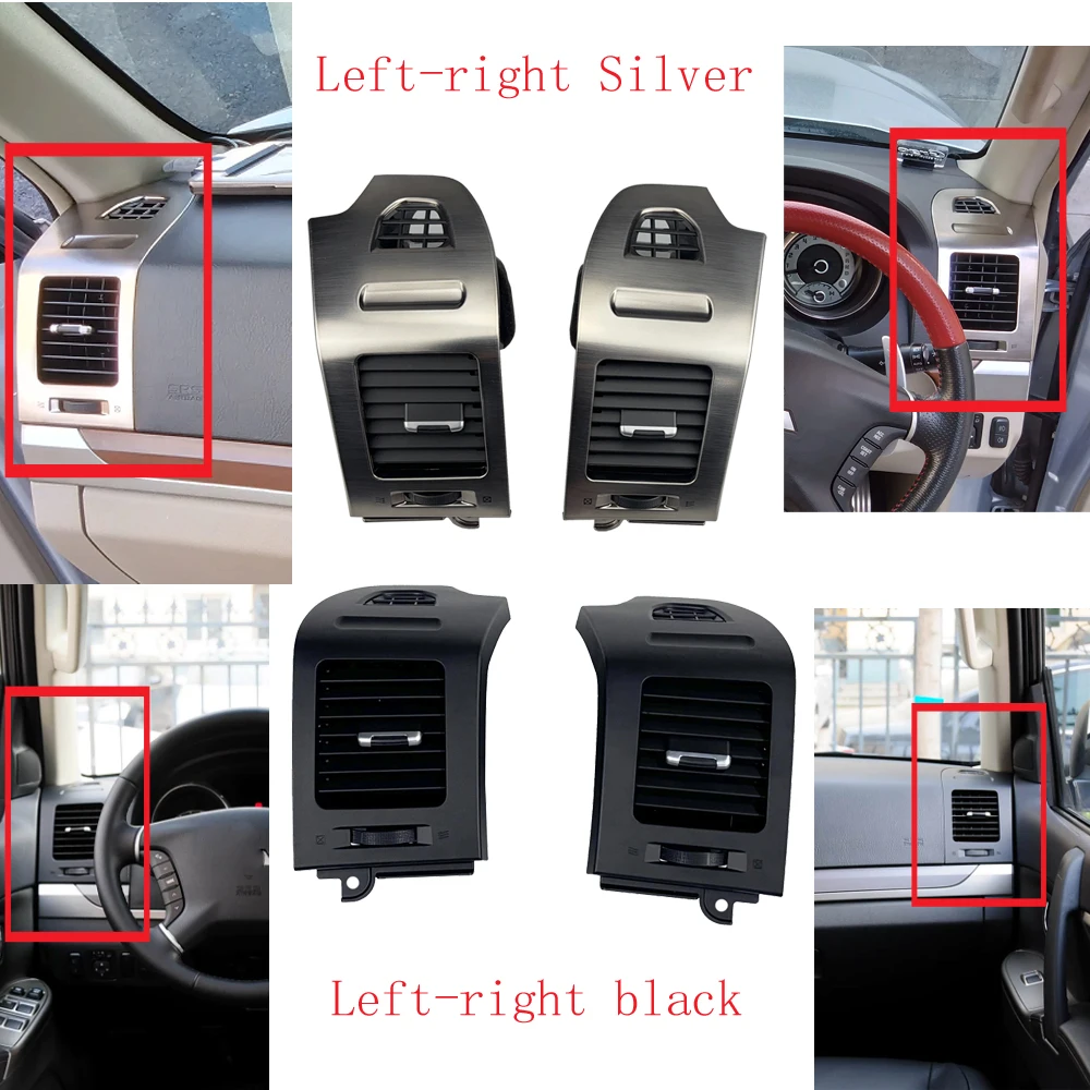 2PCS for Mitsubishi Pajero Montero V87 V93 V95 V97 V98 2007-2022 Car Left and right air conditioner air outlet is suitable