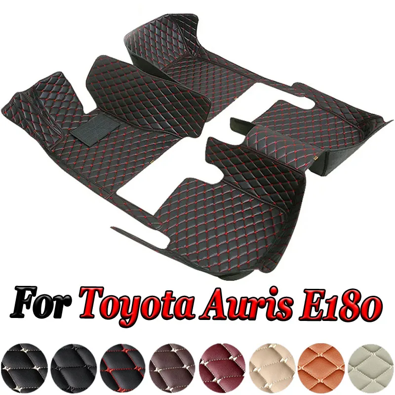 Custom Made Leather Car Floor Mats For Toyota Auris E180 2012 2013 2014 2015 2016 2017 2018 Carpets Rugs Foot Pads Accessories