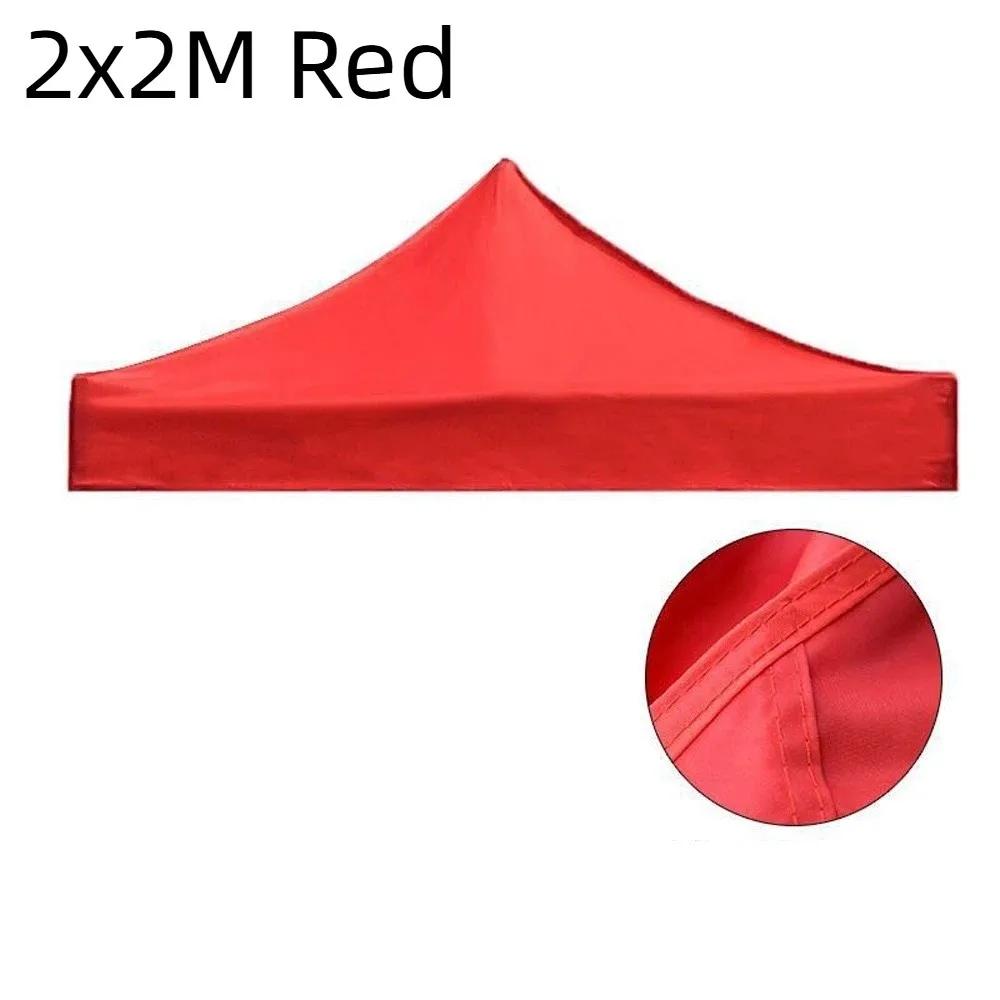 420D Oxford Cloth Gazebo Top Cover Sun Blocking Waterproof Sunshade Cover Thick Reinforced Corner Foldable Tent Canopy