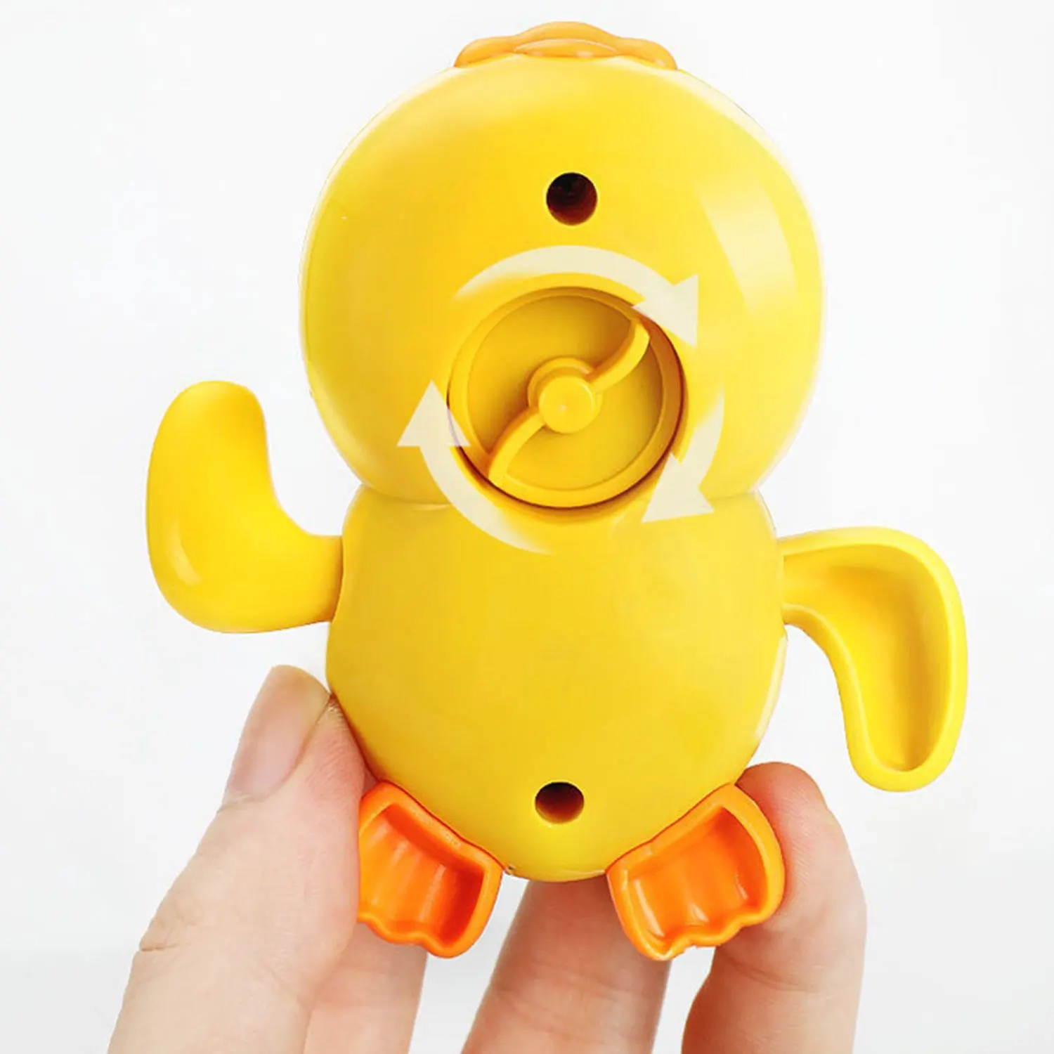 Mini cute little yellow duck baby bath toys children\'s pool water toys