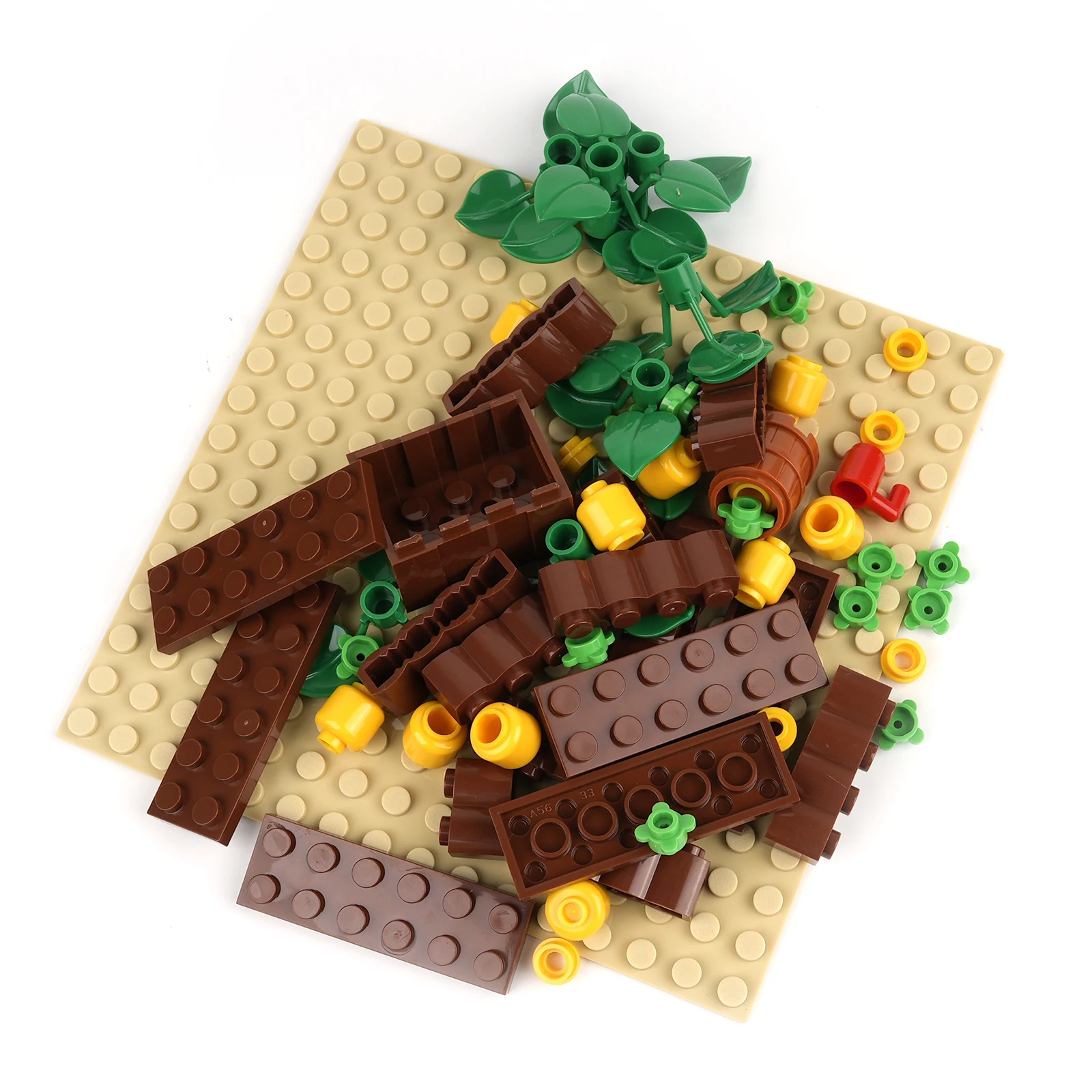 Stemedu MOC Landscape Scene “Pineapple Garden”, Building Blocks Fruit Garden Model, Creative DIY Display Set