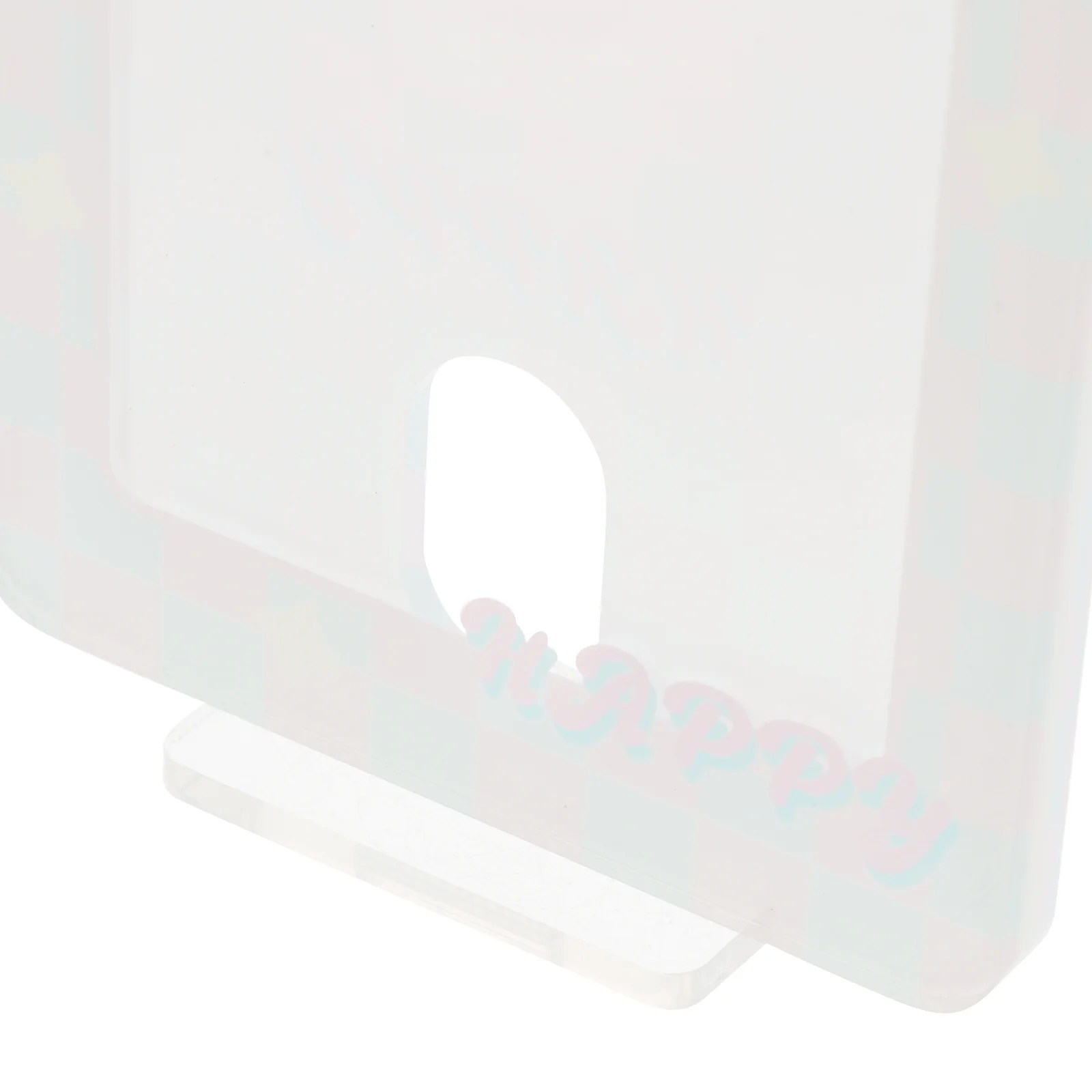 

Small Card Display Holder Compact Plastic Case Smooth Surface Lightweight Tabletop Photo Display Home and Office Decor