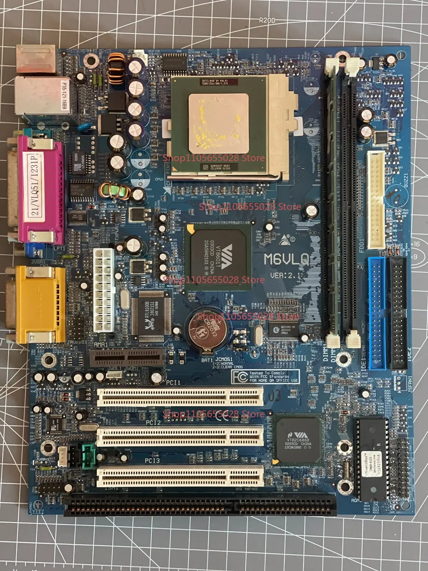 For BIOSTAR VT8601T Main Board 370 Pin Industrial Control Main Board