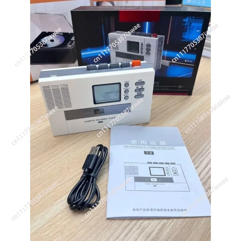 Retro Walkman Vintage T8 Cassette Player Bluetooth Transmitter Portable Tape Recorder Player