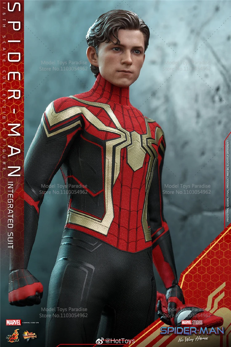 HotToys HT MMS623 1/6 Collectible Toys Spider-Man Spider-Man：No Way Home Men Soldier Hero 12'' Action Figure Model Fans Gifts