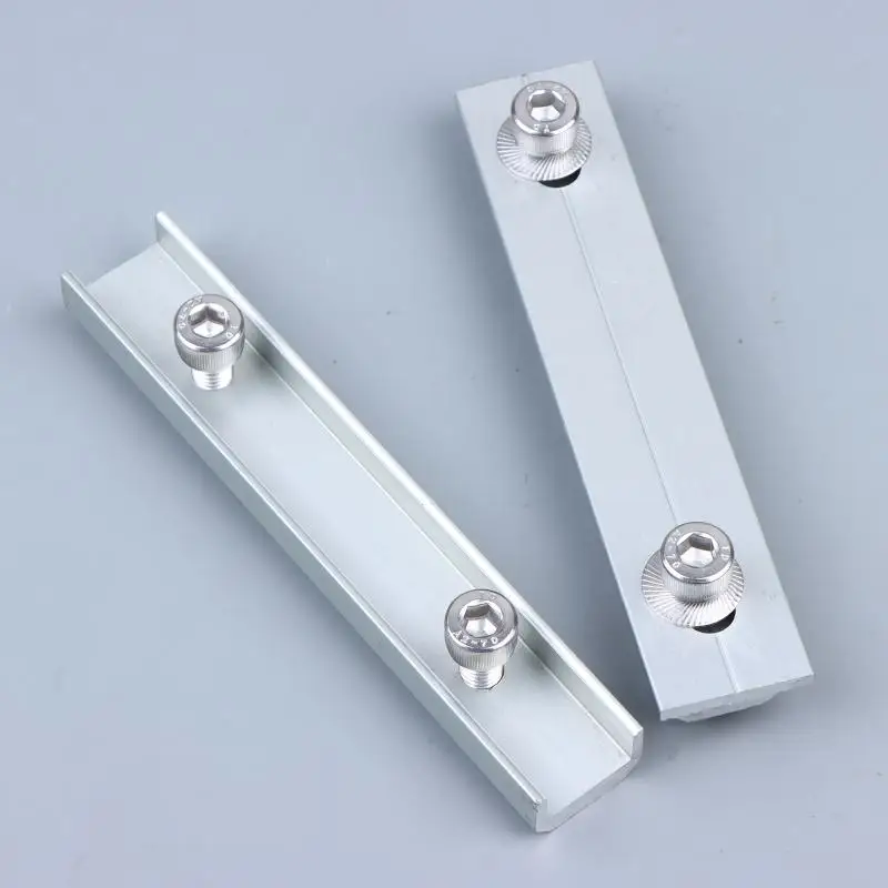Aluminium Solar Module Rails Profile Connectors Strong Connection Bracket Kit for Solar Panel Mounting System