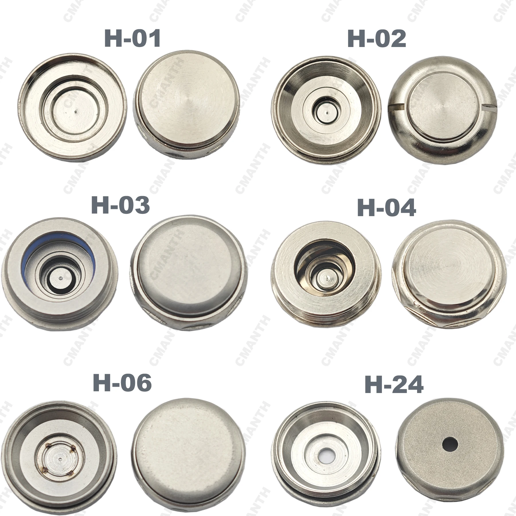 

CMANTH Dental Handpiece Back Cap Cover Stainless Push Button Fit NSK KAVO Sirona High Speed Handpiece Dentistry Accessories Tool