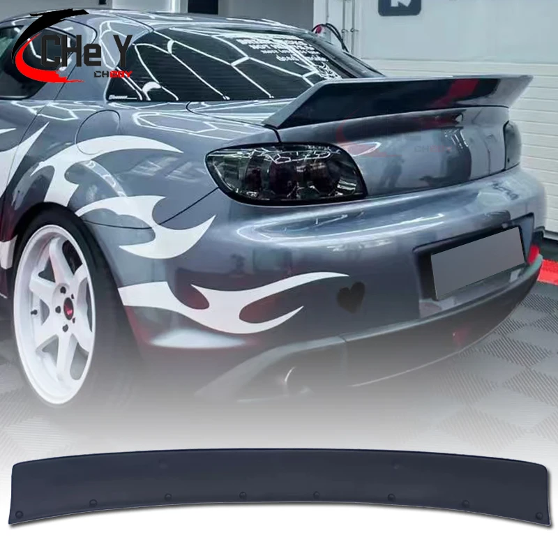 For Mazda Rx8 2004-2011 Se3P JDM Rb Style Rear Duckbill Gloss Black Carbon Fiber Spoiler