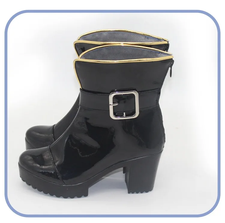 Rem คอสเพลย์รองเท้าหนัง PU รองเท้าปาร์ตี้ฮาโลวีนรองเท้าอะนิเมะอุปกรณ์เสริมคอสเพลย์ Props Custom Made