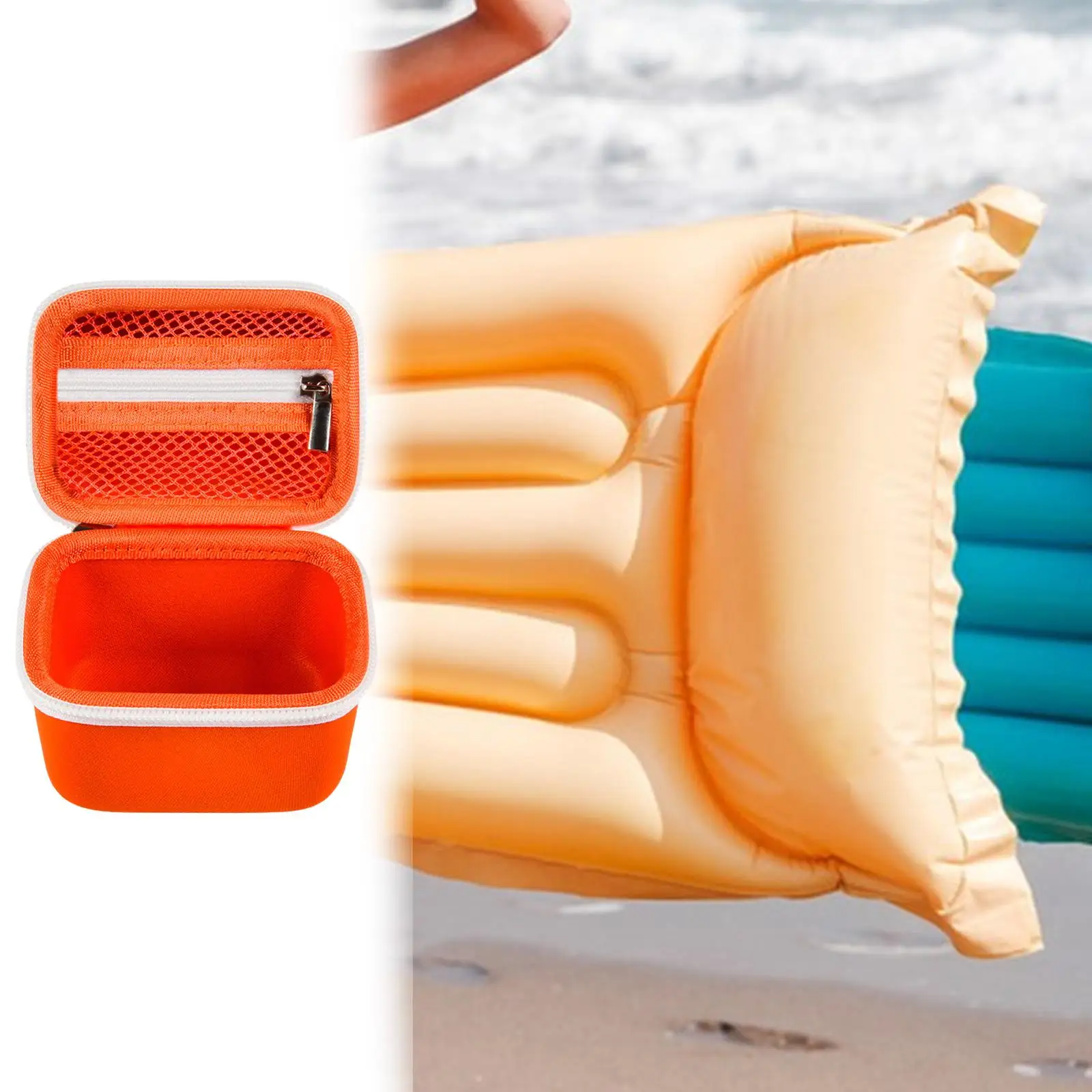 Air Mattress Inflator Storage Case Portable EVA Drop Resistant Travel Box for Compressor and Accessories