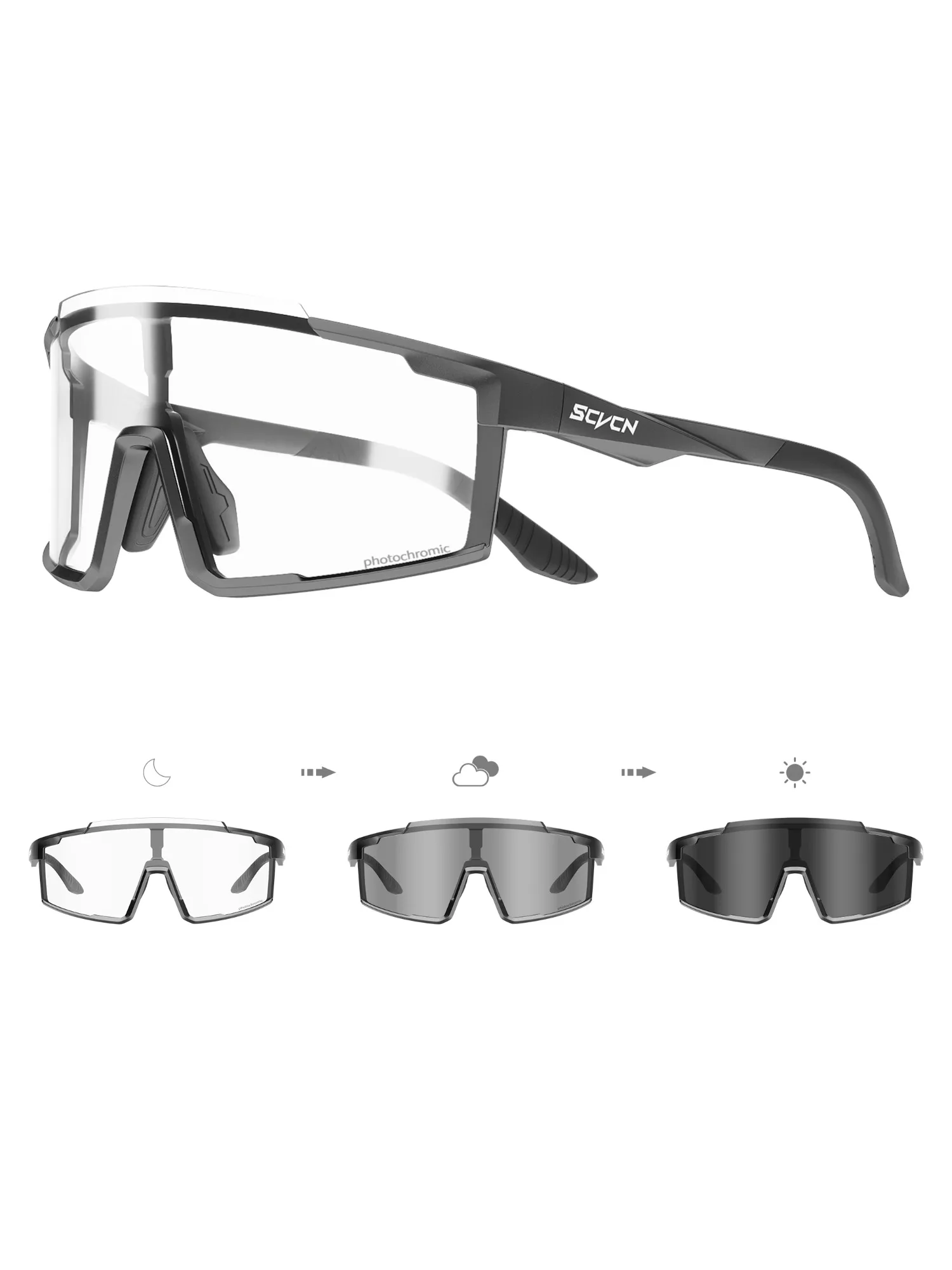 AliExpress SCVCN Photochromic Hiking Eyewear Cycling Sunglasses Sports Bicycle Glasses MTB Bike Goggles Skating Glasses UV400 Men Women