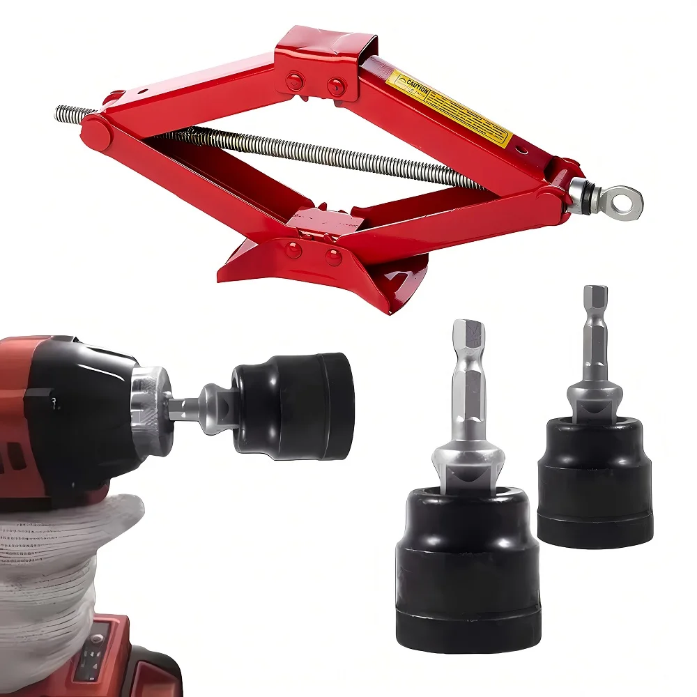 

Car Jacks Lifting Equipment Scissor Jack Adapter Rod 1/2 Inch Wrench Electric Drill Drive Impact Tools Auto Accessories