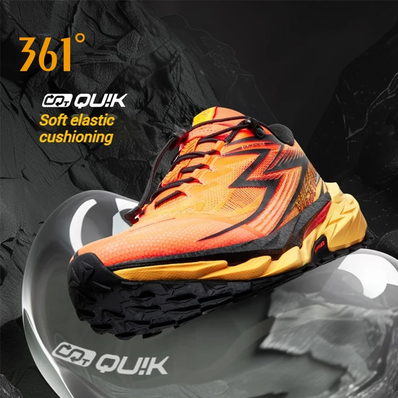 

361 Degrees Men Running Shoes Woven Lightweight Breathable Cushioning Non-slip Weaving Off-road Jogging Male Sneakers 572442201