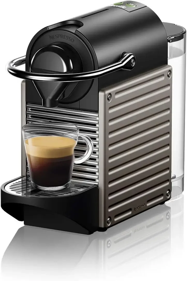 

Nespresso BEC430TTN Pixie Espresso Machine, 24 ounces by Breville, Titan