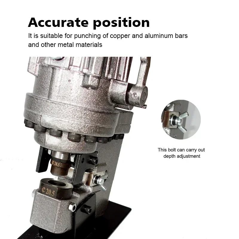 Perforadora transversal duradera impecable, herramienta perforadora de MHP-20, punzonadora hidráulica de canal de acero angular, Reb hidráulico