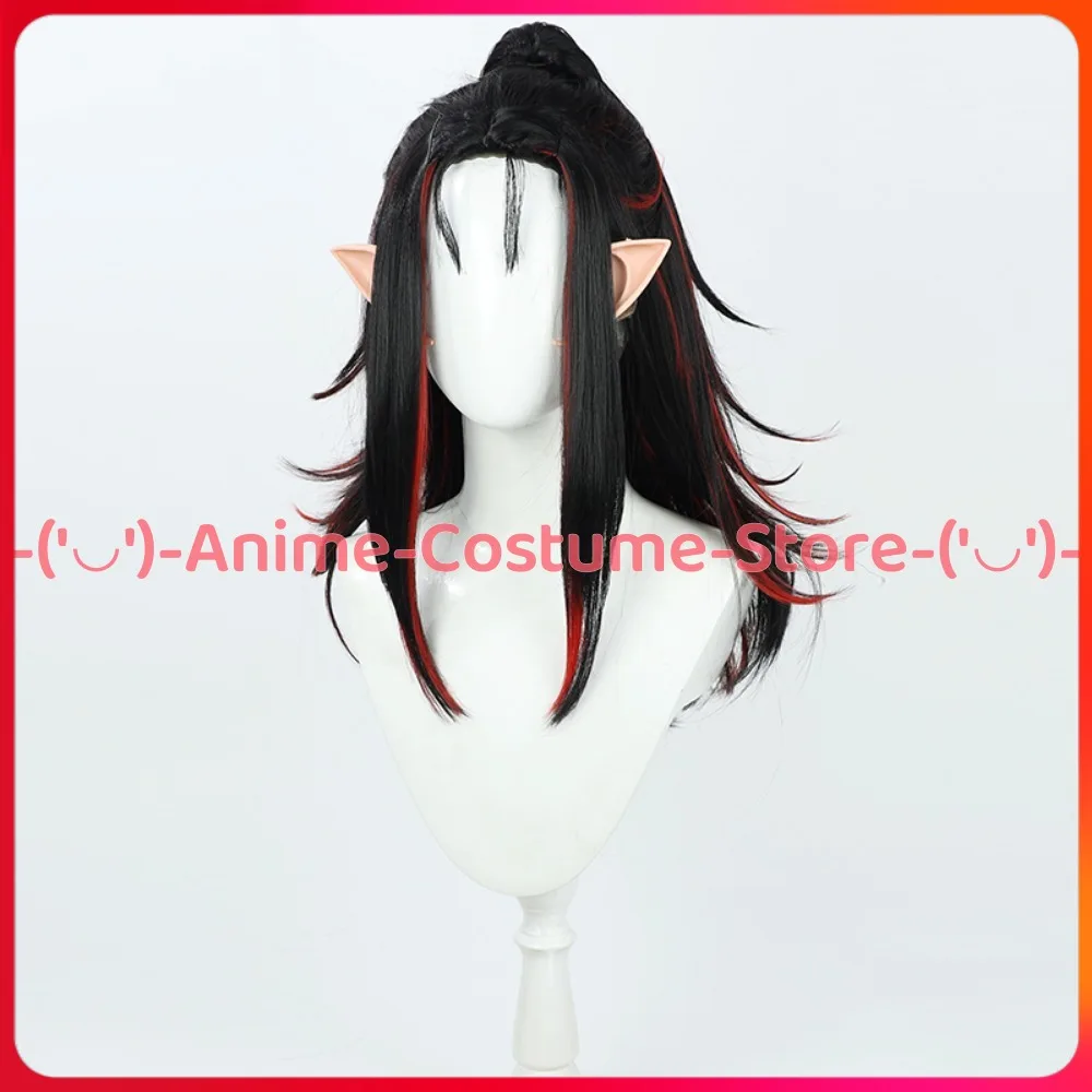 NIJISANJI VTuber Vox Akuma Passionate Old Man Demon Neues Outfit Cosplay Perücke Anime Charakter Halloween Karneval Party Kostüm Perücken