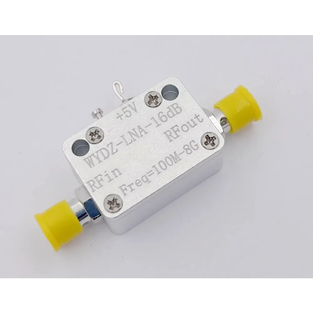 LNA RF Broadband Amplifier 100M-8G with Good Flatness P1dB=15dBm G=16dB