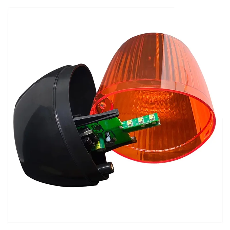 AAAN-AC DC 12-265V LED Flashing Strobe Lamp For Gate/Barrier Signal Alarms For Swing Sliding Gate/Light Lamp