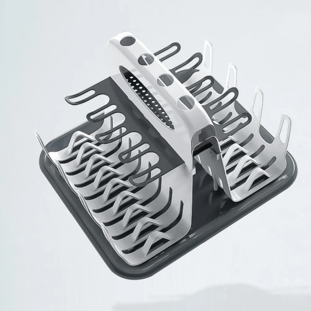 

Baby Bottle Drying Rack Fits 8 Bottles Flexible Branches Removable Tray Utensils Holder Baby Feeding Organizer